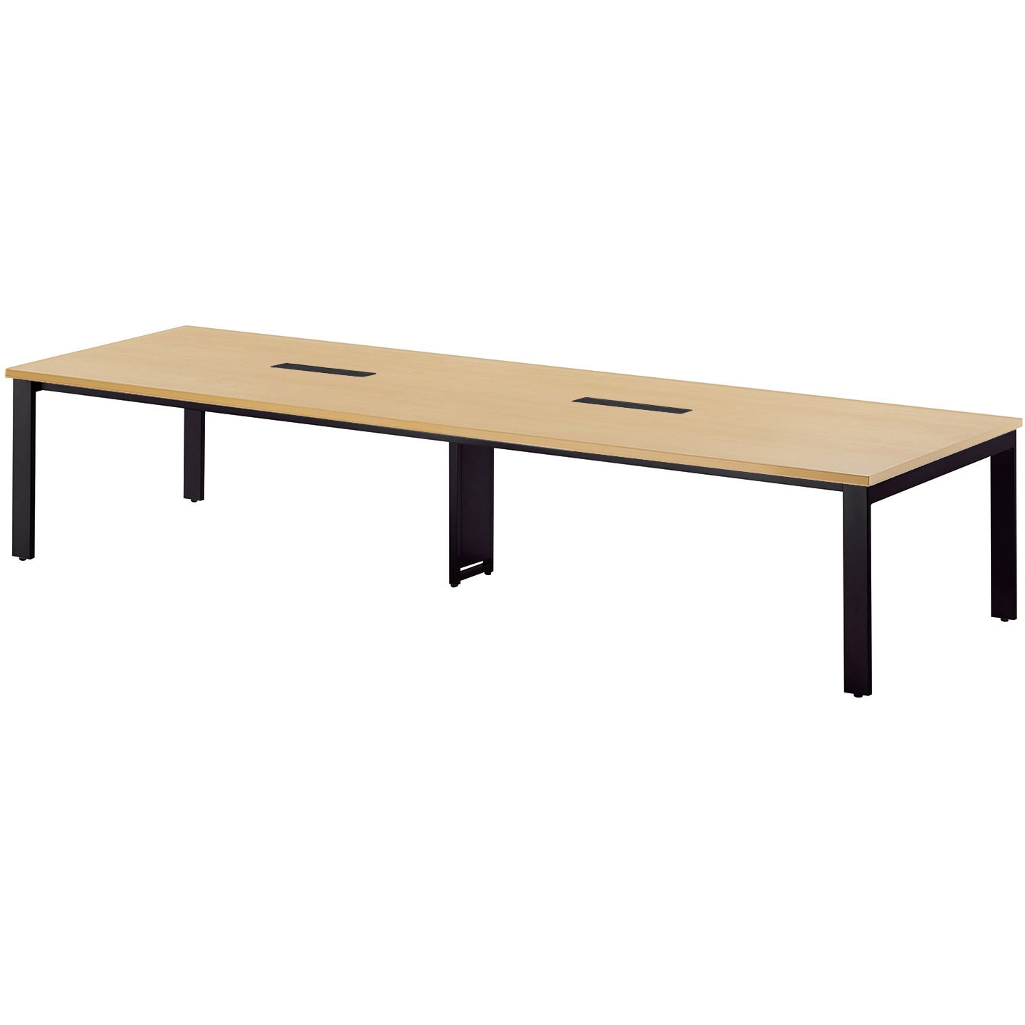 GUT-B3612W-PL ビッグテーブル ニシキ工業 ペールウッド ブラック 幅3600mm奥行1200mm高さ720mm  GUT-B3612W-PL