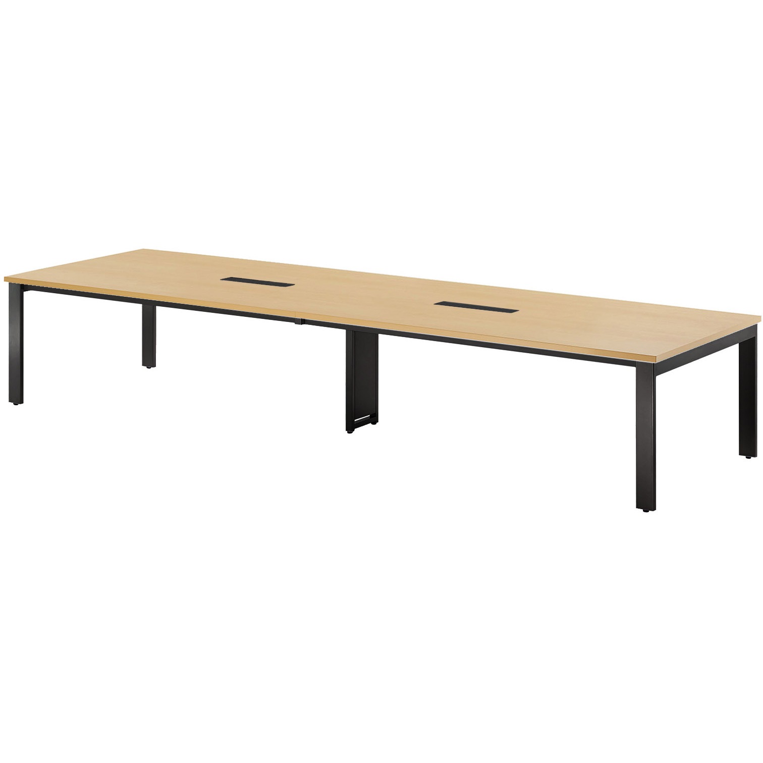 GUT-B4012W-PL ビッグテーブル ニシキ工業 ペールウッド ブラック 幅4000mm奥行1200mm高さ720mm  GUT-B4012W-PL