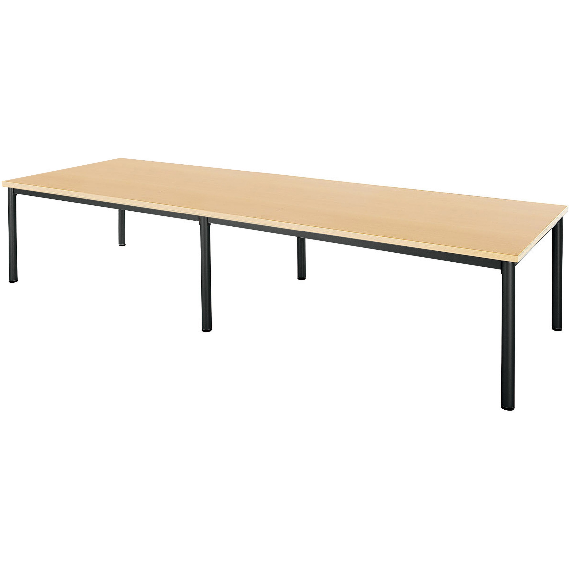 NWP-B3212-PL ビッグテーブル ニシキ工業 ペールウッド ブラック 幅3200mm奥行1200mm高さ720mm  NWP-B3212-PL