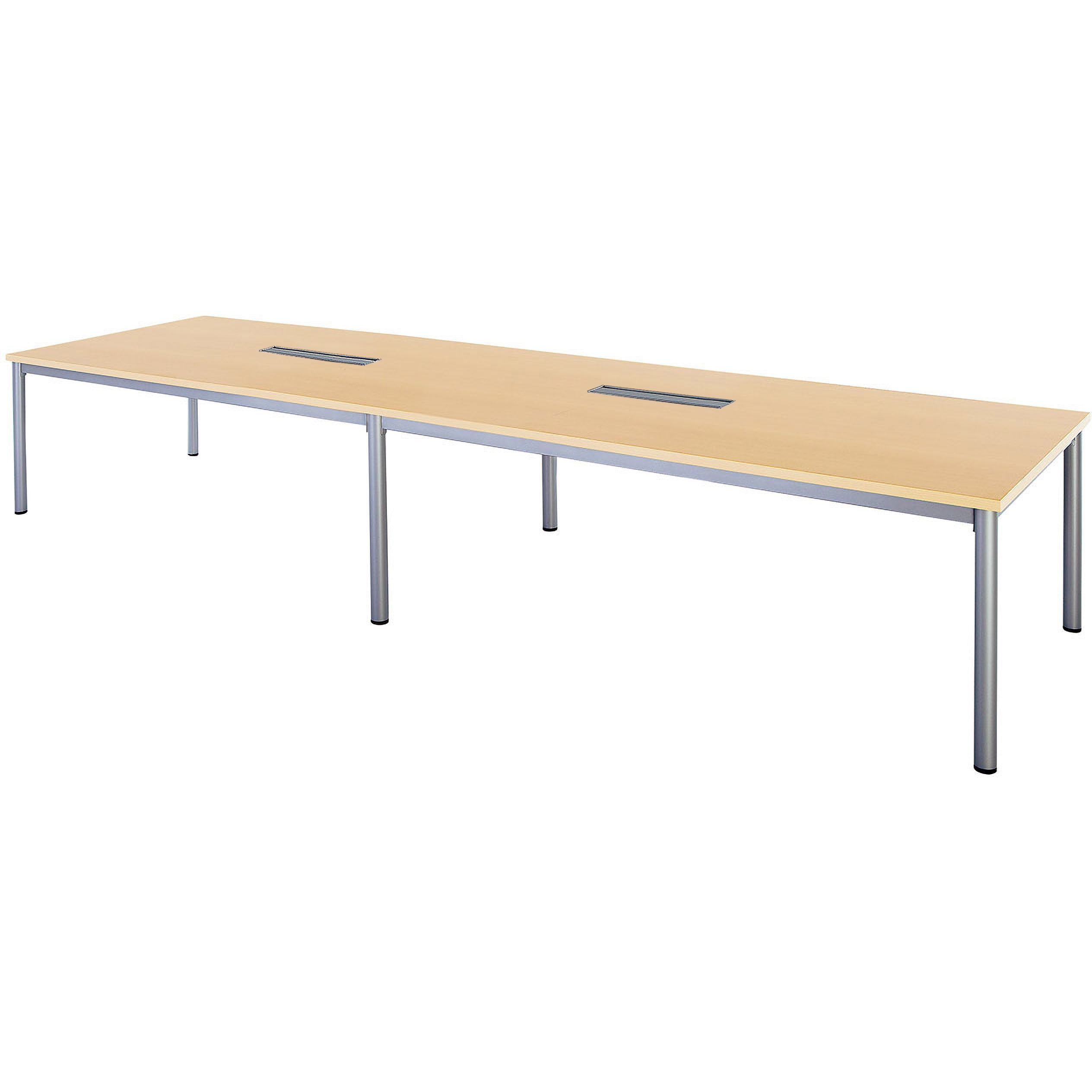 NWP-S4012W-PL ビッグテーブル ニシキ工業 ペールウッド シルバー 幅4000mm奥行1200mm高さ720mm  NWP-S4012W-PL 164,900円