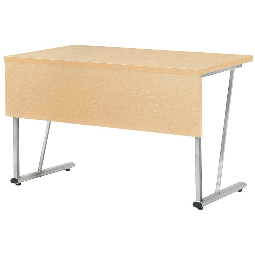 EZY-S6012-PL ラウンドテーブル ニシキ工業 ペールウッド シルバー 幅1200mm奥行600mm高さ700mm  EZY-S6012-PL 38,337円