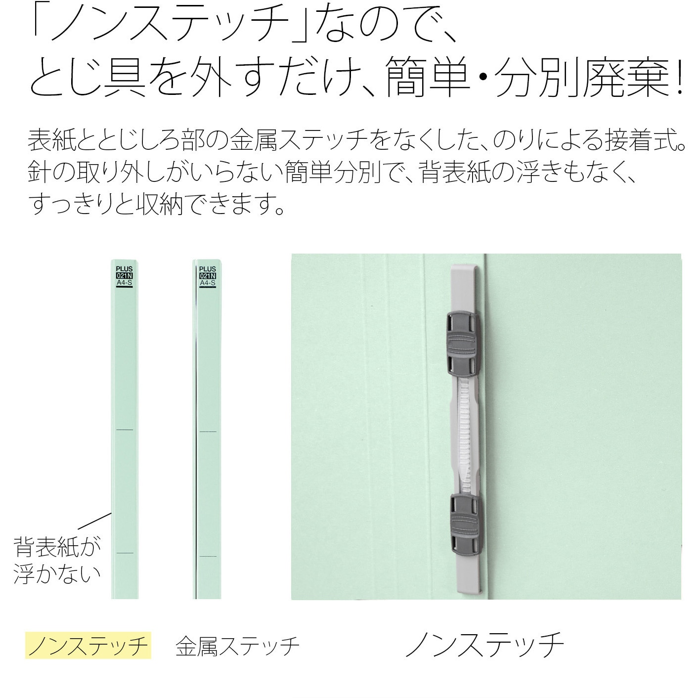 NO.064NP(78435) フラットファイル 3冊パック PLUS(プラス)[文具