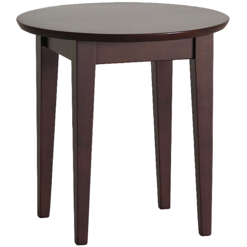 TC-50-BR 丸型テーブル 貞苅椅子製作所 ダークブラウン色 高さ500mm幅500mm奥行500mm  TC-50-BR