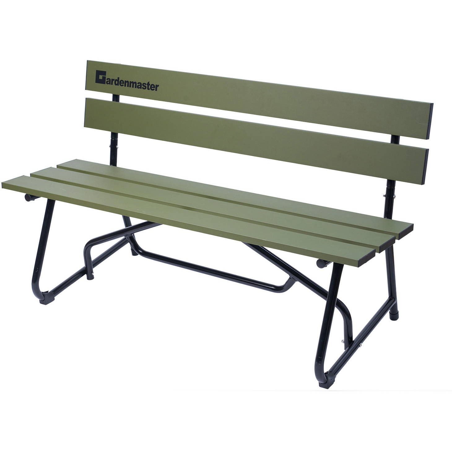 KAB-1205GM(OD) アルミ パークベンチ YAMAZEN(山善) 幅1200mm奥行535mm