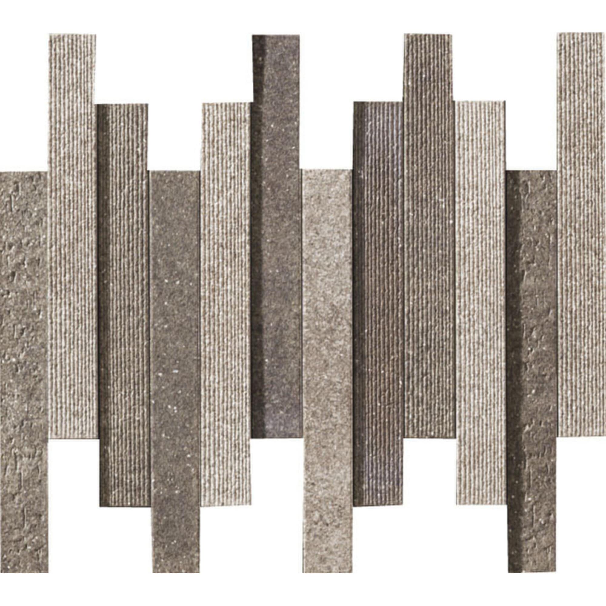 ECP-2520NET/TOR3 エコカラットプラス 陶連子 INAX(LIXIL) 形状25×202角ネット張り 灰色(はいいろ) 厚さ7.0・9.5mm 1ケース(14シート)