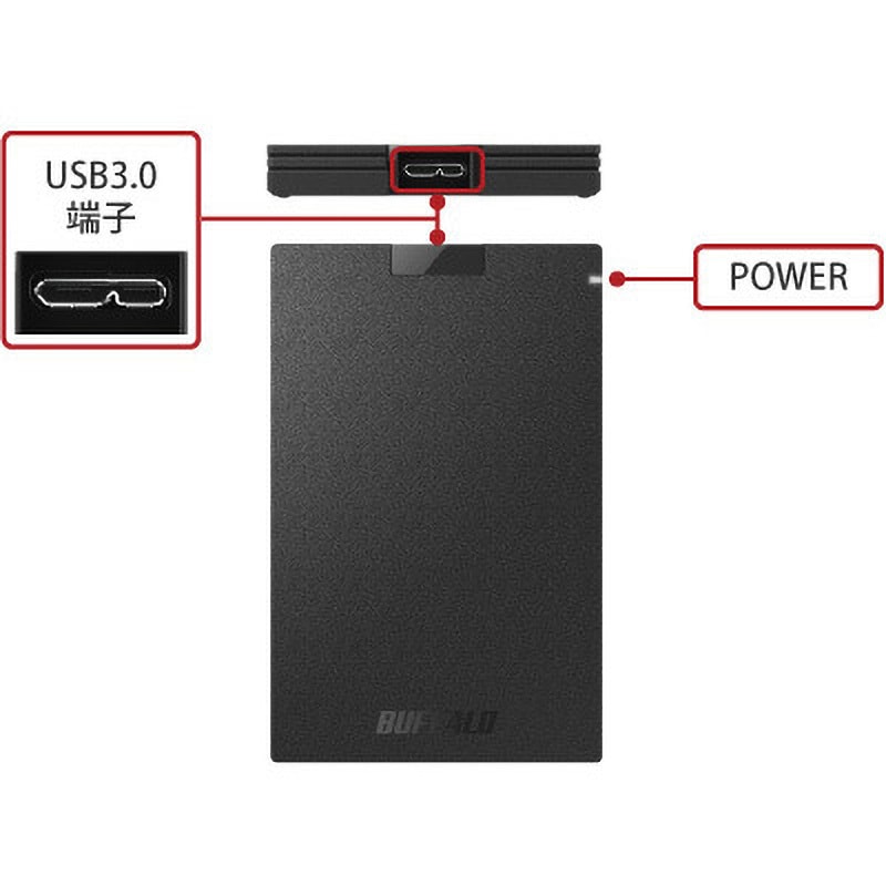 SSD-PGC500U3-BC USB3.2(Gen1) ポータブルSSD Type-A&C BUFFALO