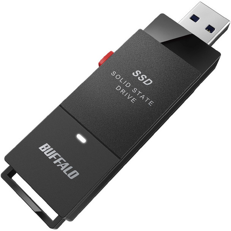 SSD-PUT500U3BC/D 外付けSSD ポータブル USB3.2 Gen1 スティック型 TV録画対応 BUFFALO(バッファロー)  端子形状Type-A 容量500GB - 【通販モノタロウ】