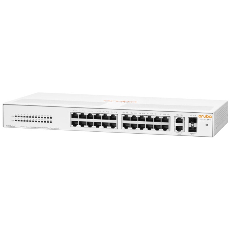 R8R50A#ACF Aruba Instant On 1430 26G 2SFP Switch HP(日本ヒューレット・パッカード) 内部電源