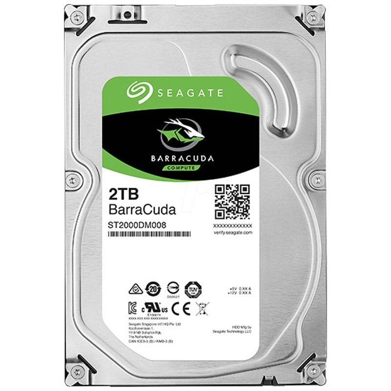 ST2000DM008 Seagate BarraCuda 3.5 内蔵HDD メーカー2年保証 SATA 6.0Gb/s 256MB 1台 SEAGATE 【通販モノタロウ】