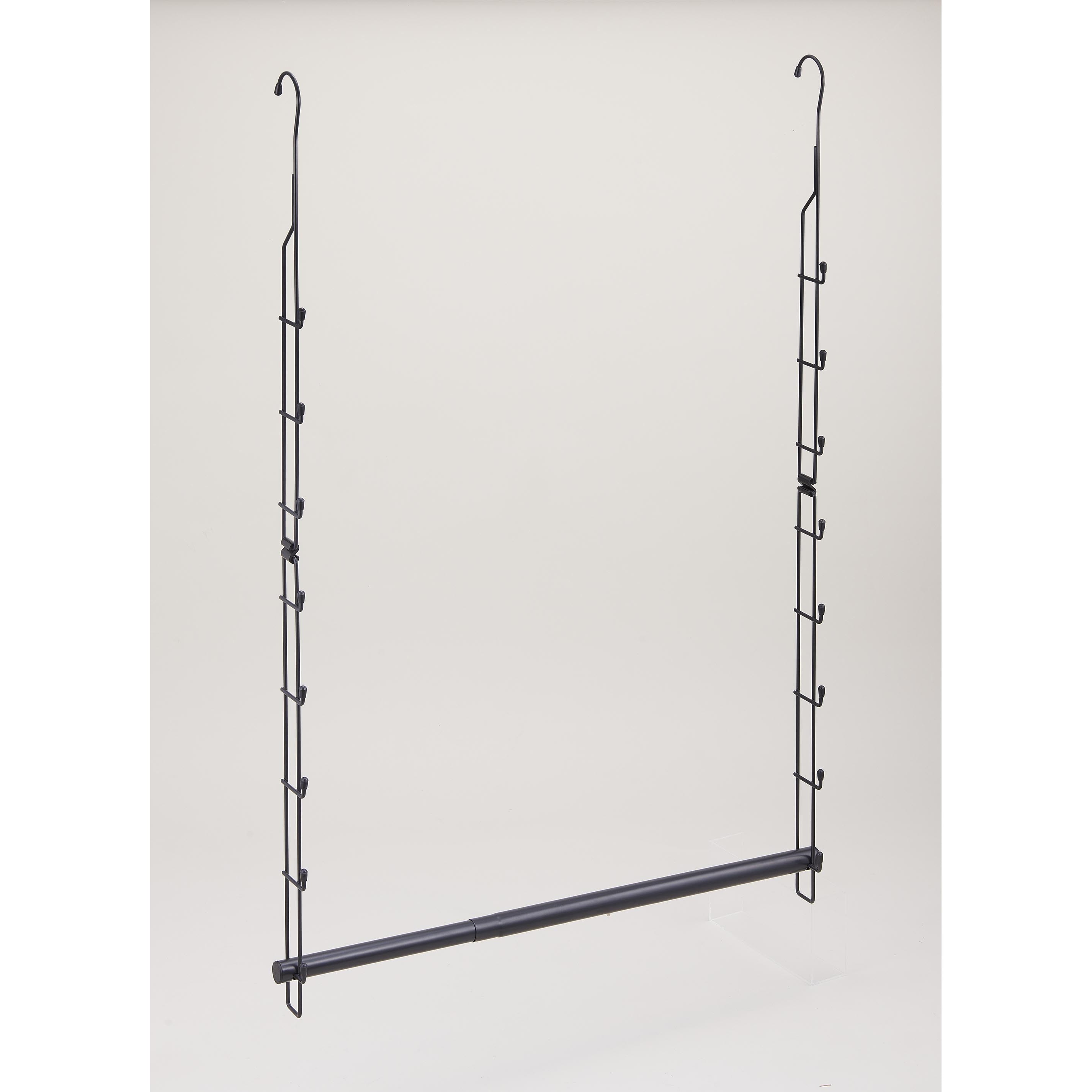 CH-EX クローゼット吊り下げハンガー 伸縮タイプ 伸晃 ブラック