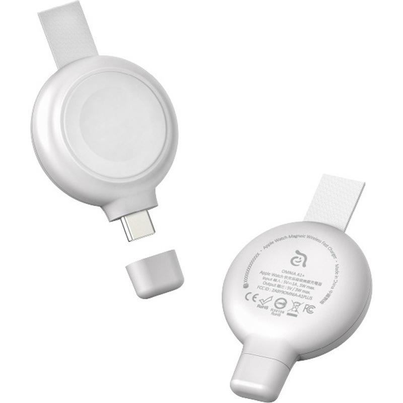 APAADA1PWH Omnia A1+ USB-C ワイヤレススマートウォッチ急速充電器 - アップルウォッチ全シリーズ&サムスンS7/S8用 1台 ADAM elements 【通販モノタロウ】