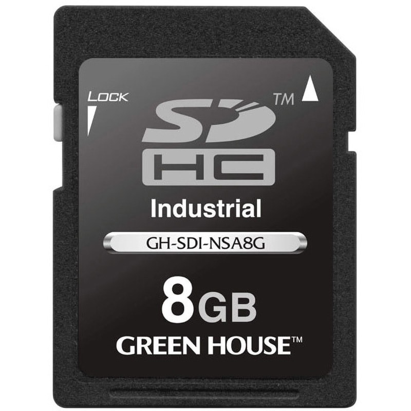 GH-SDI-NSA8G (工業用)インダストリアルSDHCカード SLC グリーンハウス 8GB GH-SDI-NSA8G - 【通販モノタロウ】