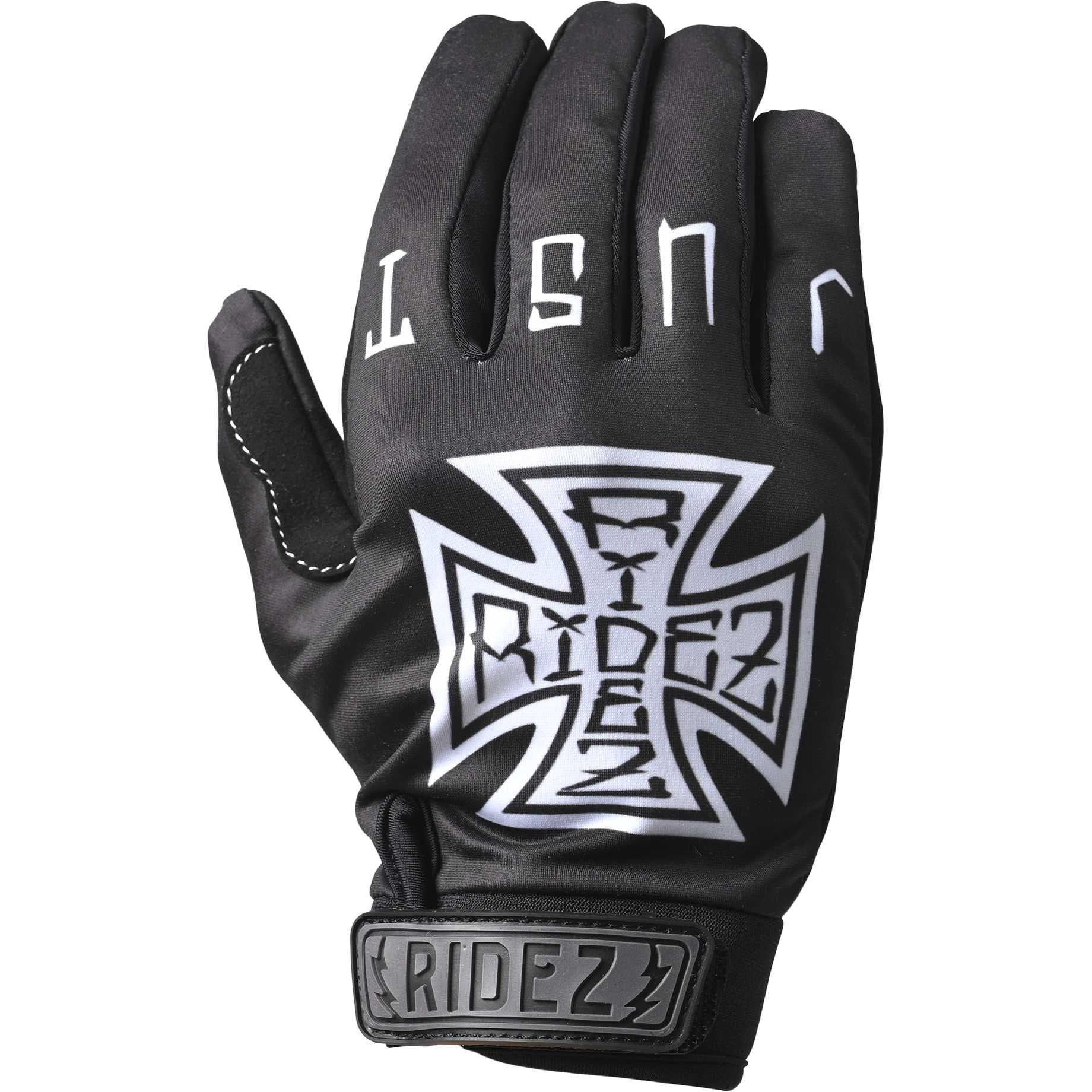 RMG241-CROSS-L ストレッチ バイク グローブ 春 夏 メンテ RIDEZ