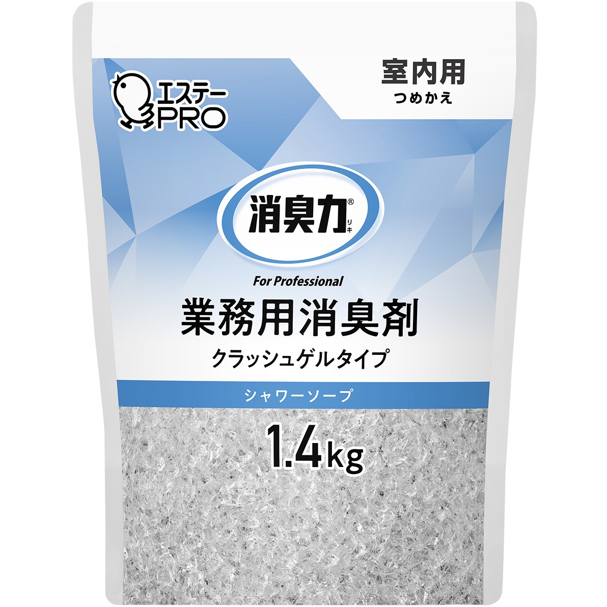 消臭力 業務用 クラッシュゲルタイプ エステー 室内用 香りシャワーソープ  1箱(1.4kg×6個)