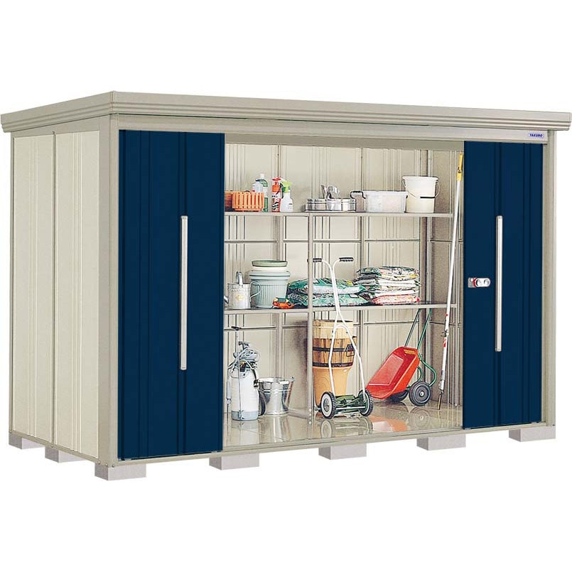 ND-3215D Mr，ストックマン ダンディ ND-3215 ディープブルー TAKUBO(タクボ/田窪工業所) 引き戸 一般型/標準型/背面棚タイプ 間口3232mm奥行1590mm高さ2110mm