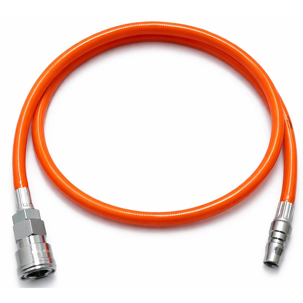 6.5x1M PH=SH エアホースワンタッチカプラー付 オレンジ ウレタン