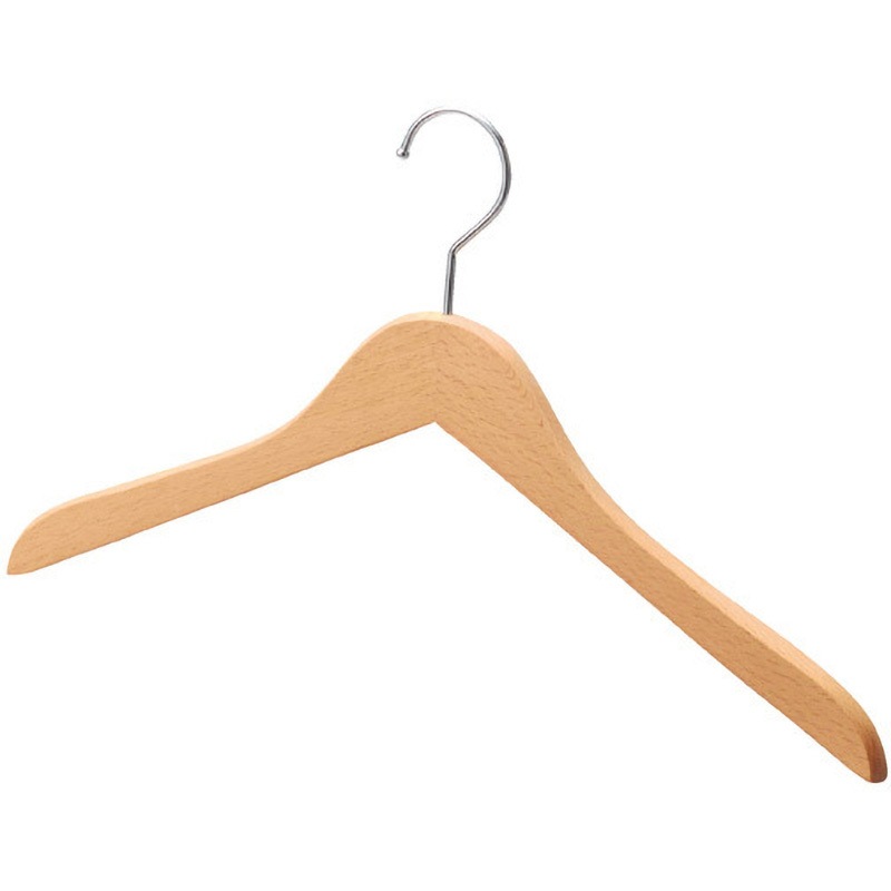 6533-16510 木製ハンガー 木地仕上げ 平型 1セット(60本) ストア・エキスプレス 【通販モノタロウ】