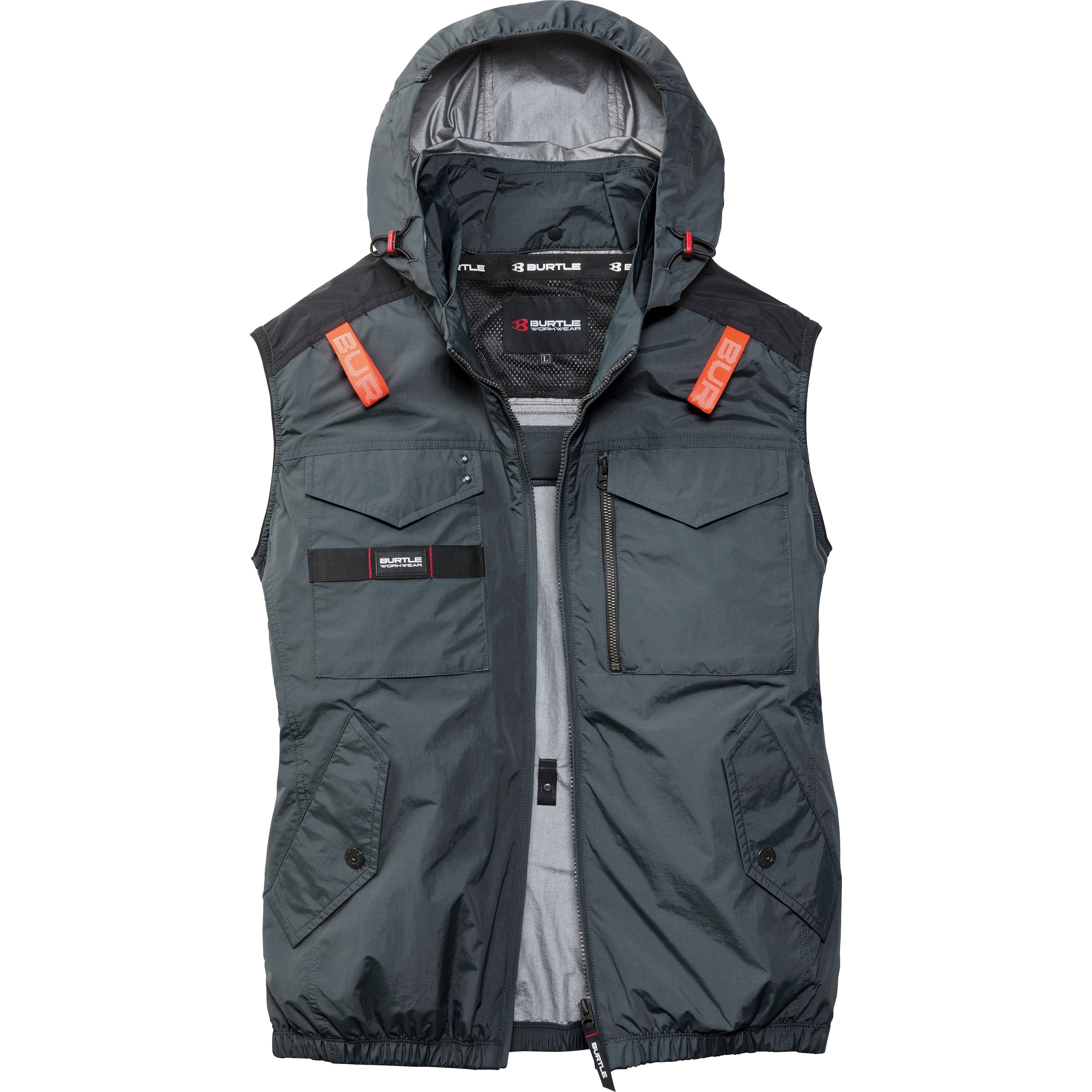 フルセット バートル クロダルマ 空調 AC1154 XL 60 エアーセンサー AC1154 ACベスト バートル 服のみ ストームグレー色 サイズXL AC1154