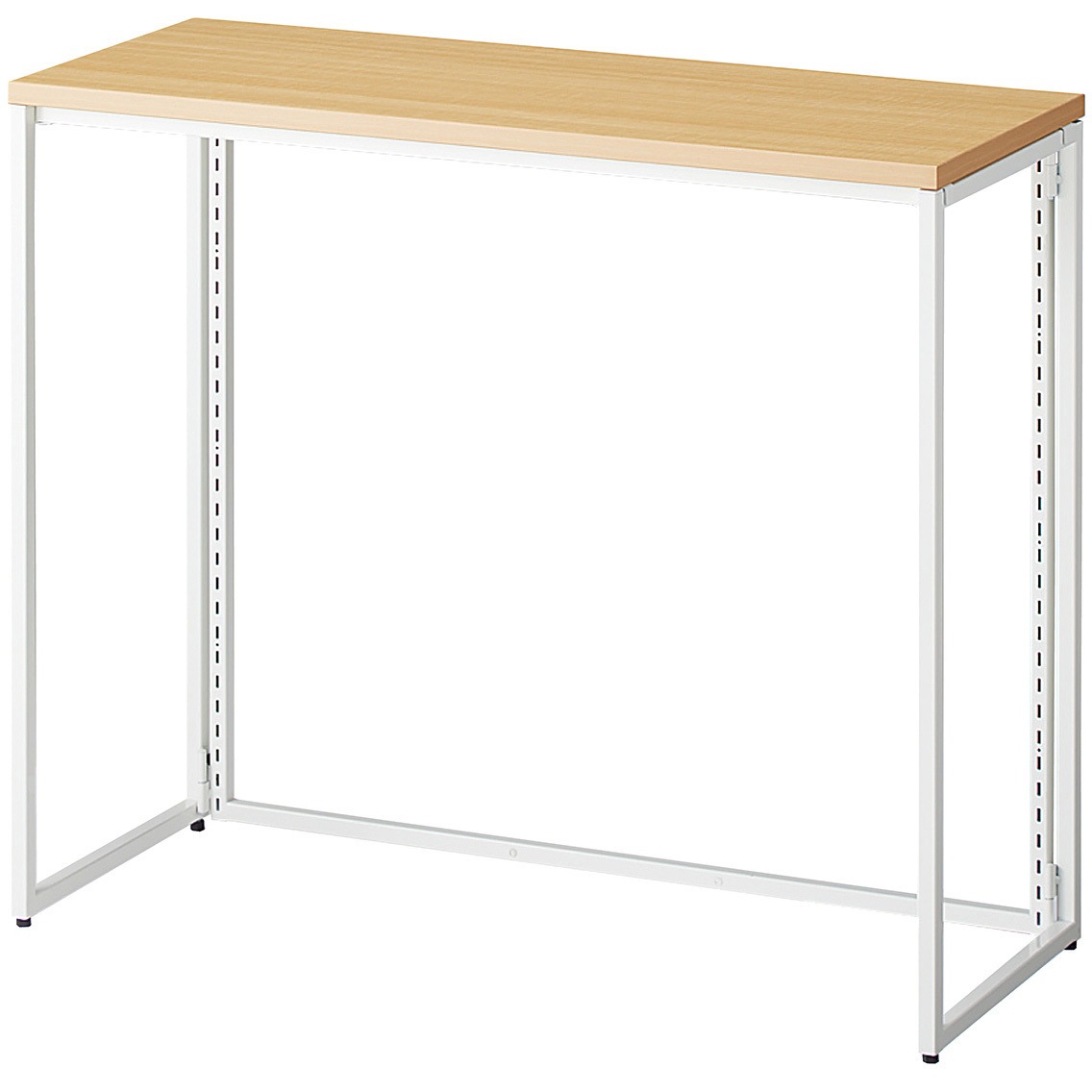 3512-1003 フォールディングスリットテーブル ストア・エキスプレス 荷重50kg 寸法(内寸)92.6×36.1cm幅96.4cm奥行38cm高さ80cm 1台 3512-1003