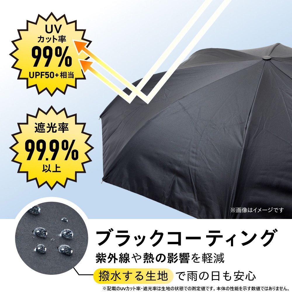DGU-6C-Y 逆とじ傘 晴雨兼用 ゼピール 骨数8本 アンバーヘイズ色 親骨