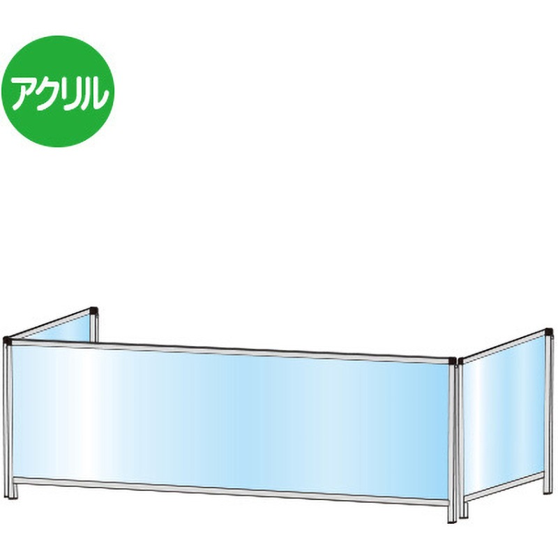 HBPL3F450X1100 パーテーションスタンド 常磐精工 透明色 アクリル