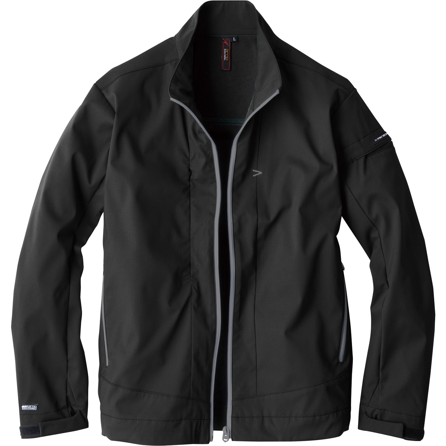 EBA926 EARLY BIRD ARNO ソフトシェルジャケットEBA926 bigborn(ビッグボーン) ブラック色 5L着丈72cm