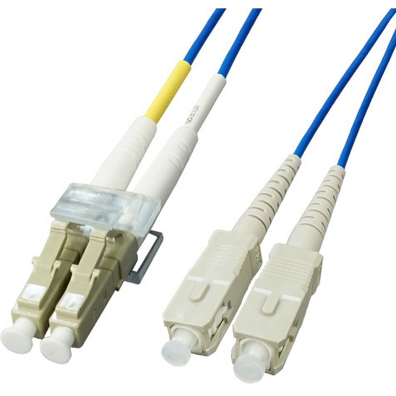 M-LS-10M マルチモード 光ファイバーケーブル (2芯 LC-SC) ダイヤ