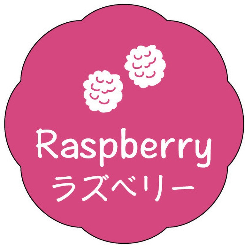 41-10122 食品表示ラベル シール(お菓子用) ササガワ ラズベリー 縦 