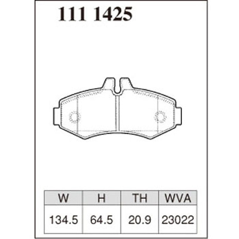P-1111425 ブレーキパッド(プレミアムタイプ) 1セット(4枚) DIXCEL(ディクセル) 【通販モノタロウ】