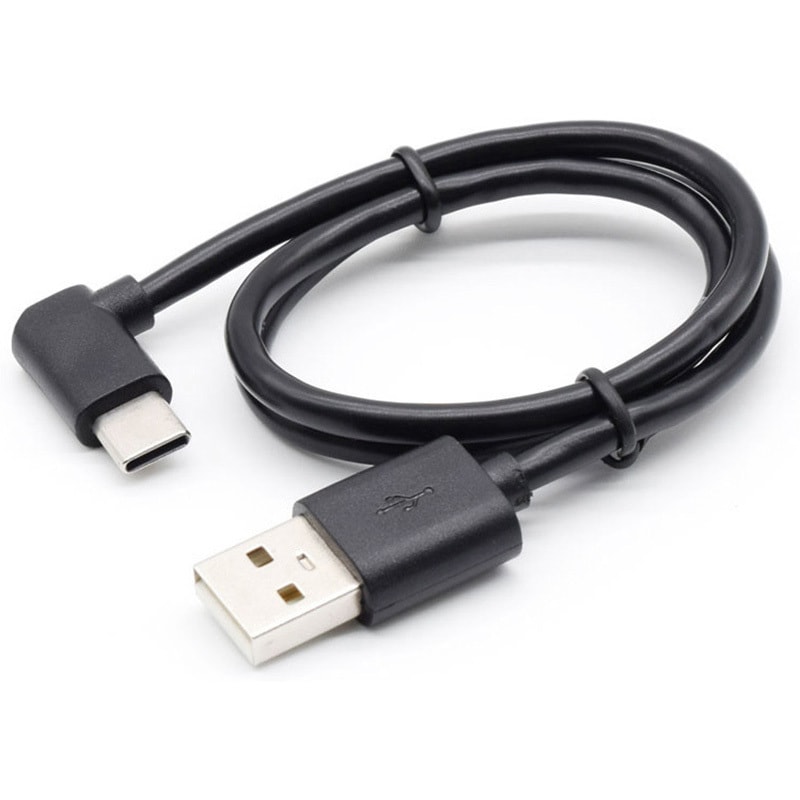 JSC-009BK 3.0A 急速充電 / 通信対応 直角L型ケーブル JTT USBタイプ