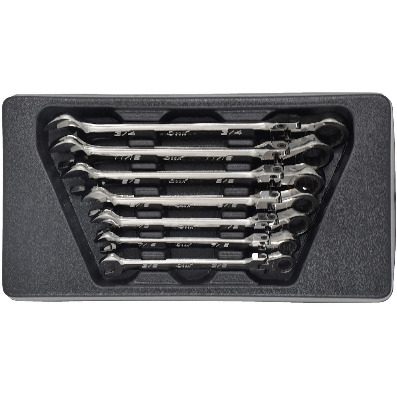 DNC07FGWSET-I 首振りラチェットコンビレンチセット DEEN ラチェット機構あり