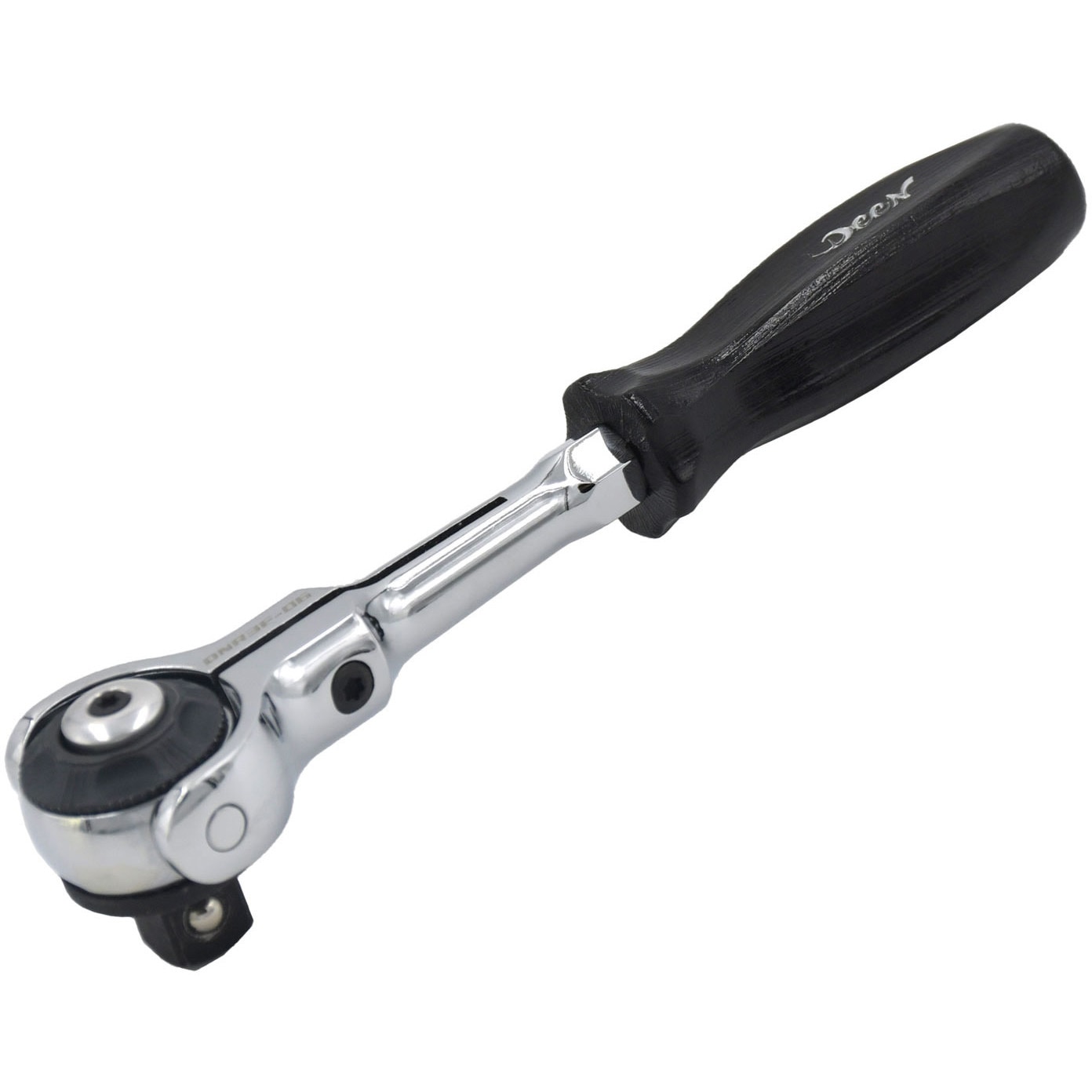 DNR3F-06 3/8sqスイベルラチェット DEEN ギア数72 全長155mm DNR3F-06