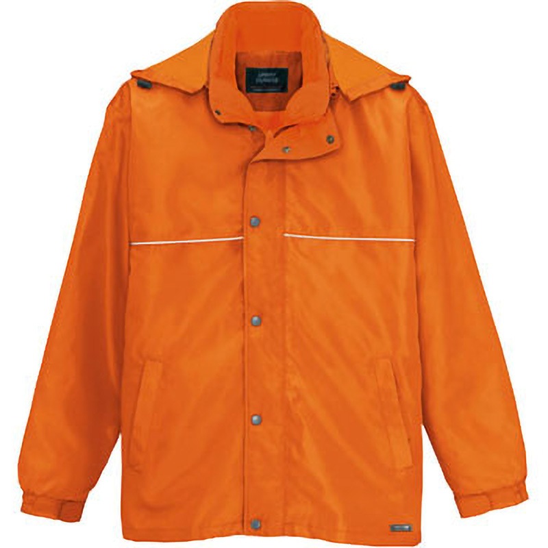 AZ1960 AZ-1960 軽防寒 3WAYショートコート(男女兼用) アイトス オレンジ色 L着丈78cm