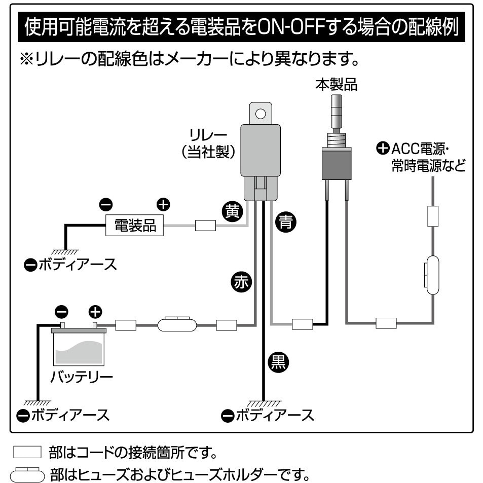 3203 トグルスイッチ on-off 1個 エーモン 【通販モノタロウ】