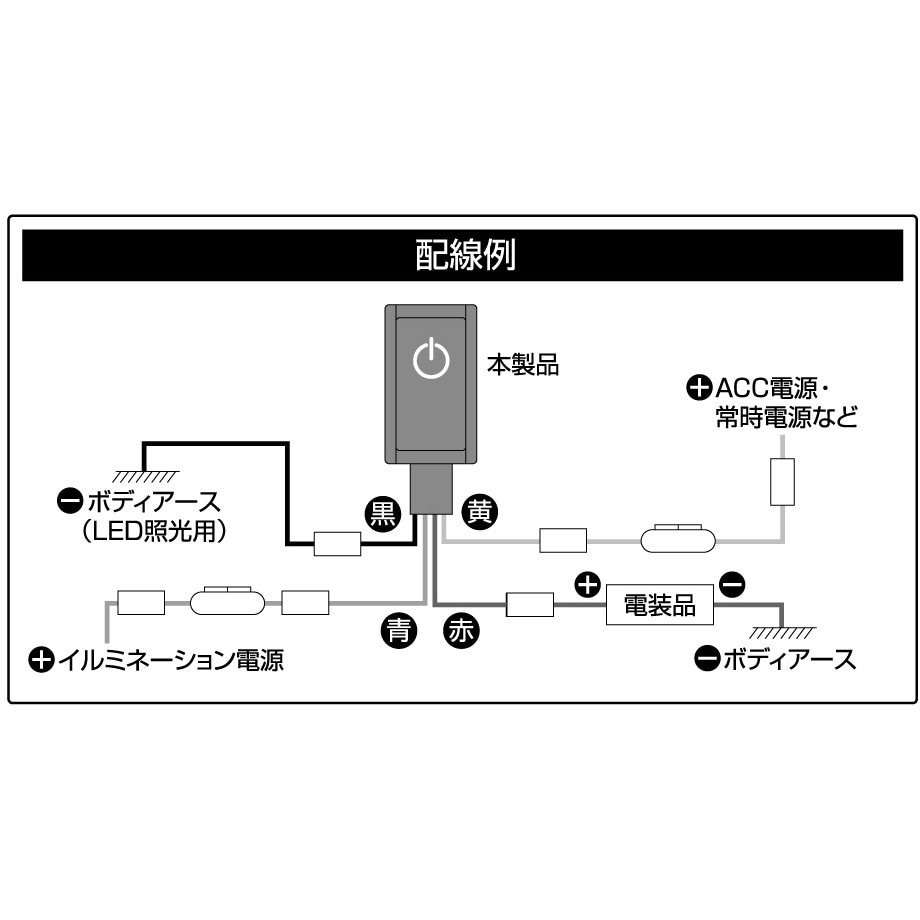 3225 貼り付けプッシュスイッチ 1個 エーモン 【通販モノタロウ】