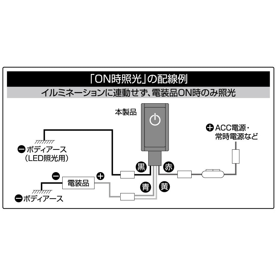 3225 貼り付けプッシュスイッチ 1個 エーモン 【通販モノタロウ】