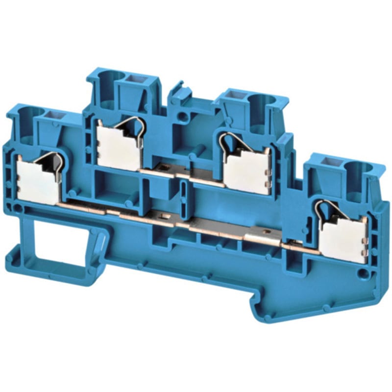 XW5T-P2.5-1.1-2BL DINレール端子台 プッシュインタイプ XW5T-P 中継用 1箱(50個) omron(オムロン) 【通販モノタロウ】