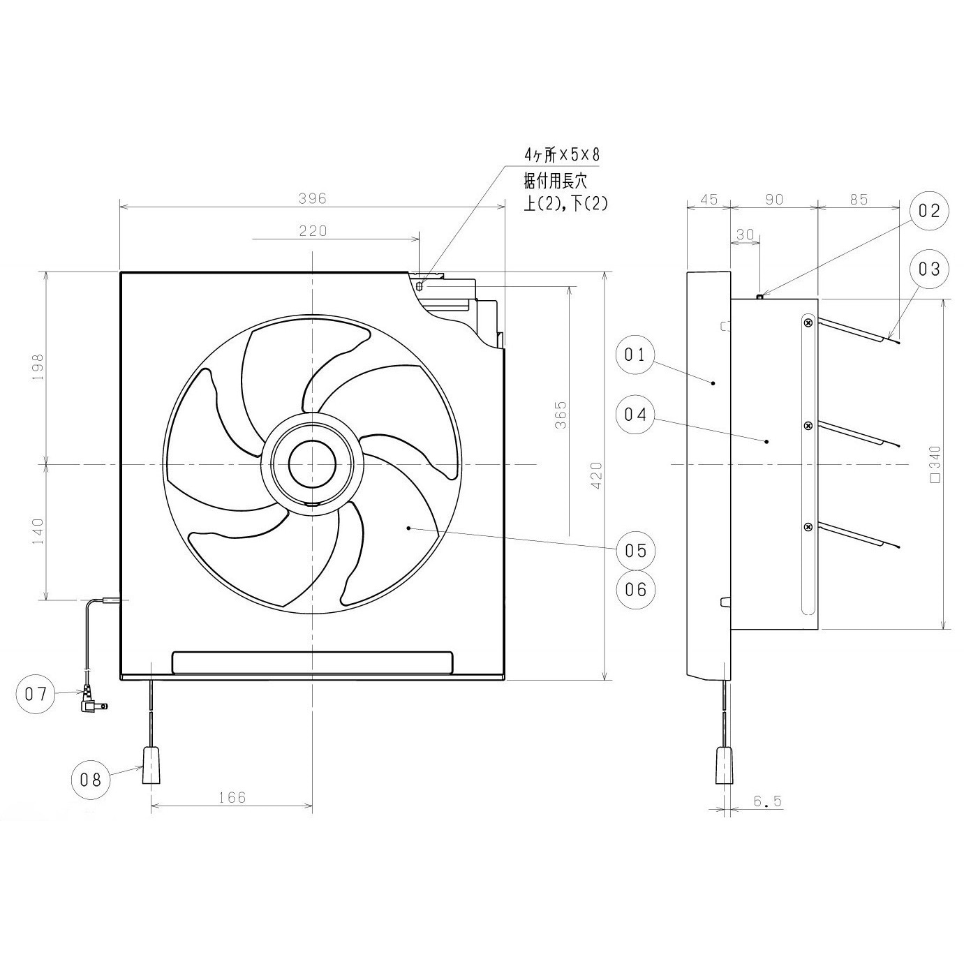 EX-30FH10 クリーンコンパック換気扇 スタンダードタイプ 1台 三菱電機