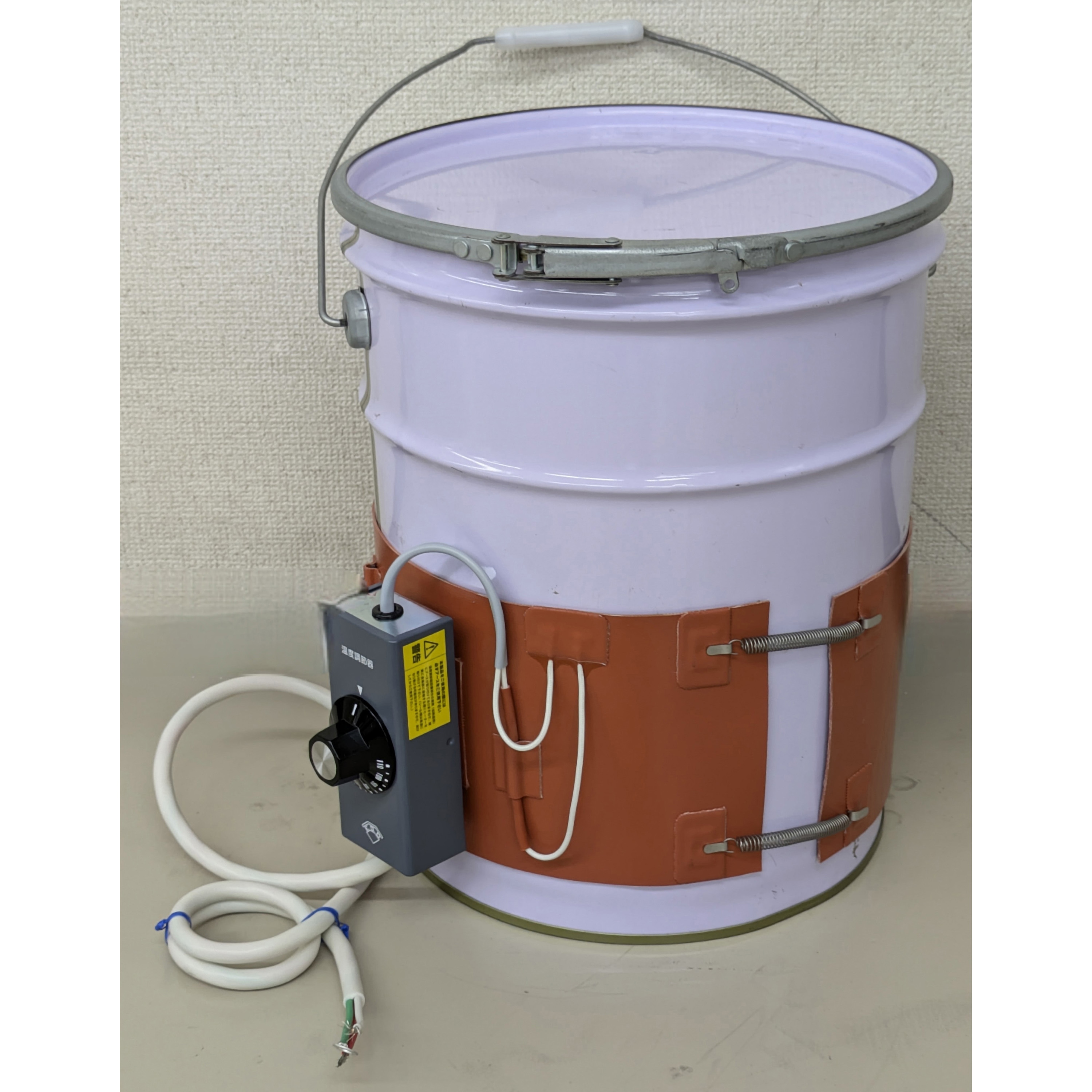 L860-W150-600W 【ペール缶用】シリコンラバーヒーター＜フックスプリング取付＞ オーエムヒーター 標準タイプ 容量600W