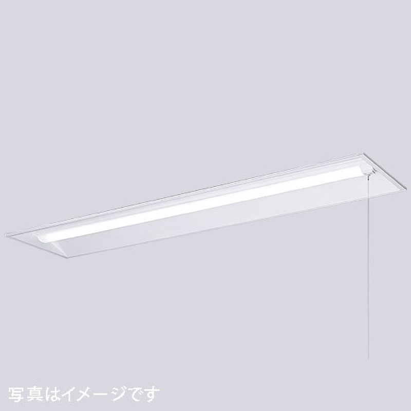 ELE42503CNPPN9 LEDioc LEDベースライト (LEDユニット一体形) 40W形埋込下面開放形 ＜30mm幅＞ Hf32形定格出力形相当 2500Lmタイプ 1灯用相当 (プルスイッチ付) 1セット 岩崎電気 【通販モノタロウ】
