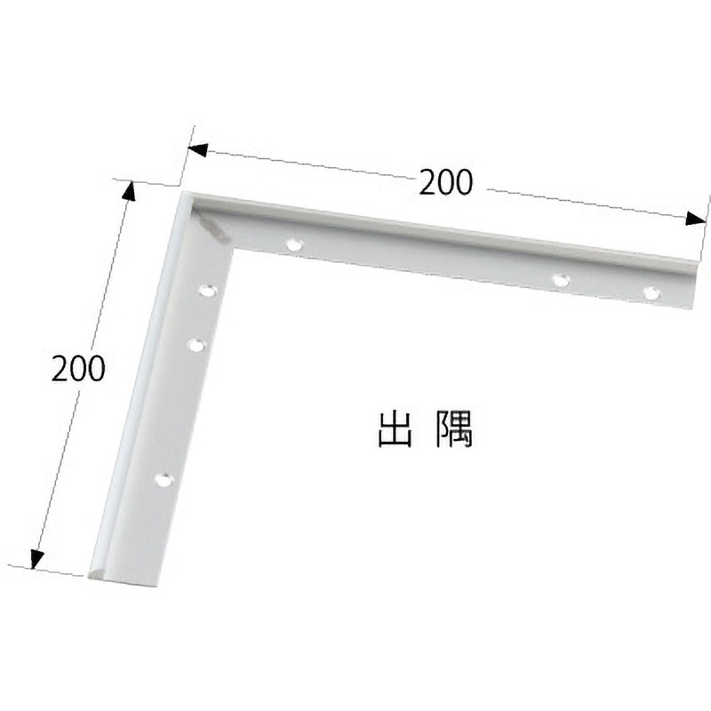 20-414LS(出隅) 床金物 見切り金物 アルミ製パスタラインコーナー