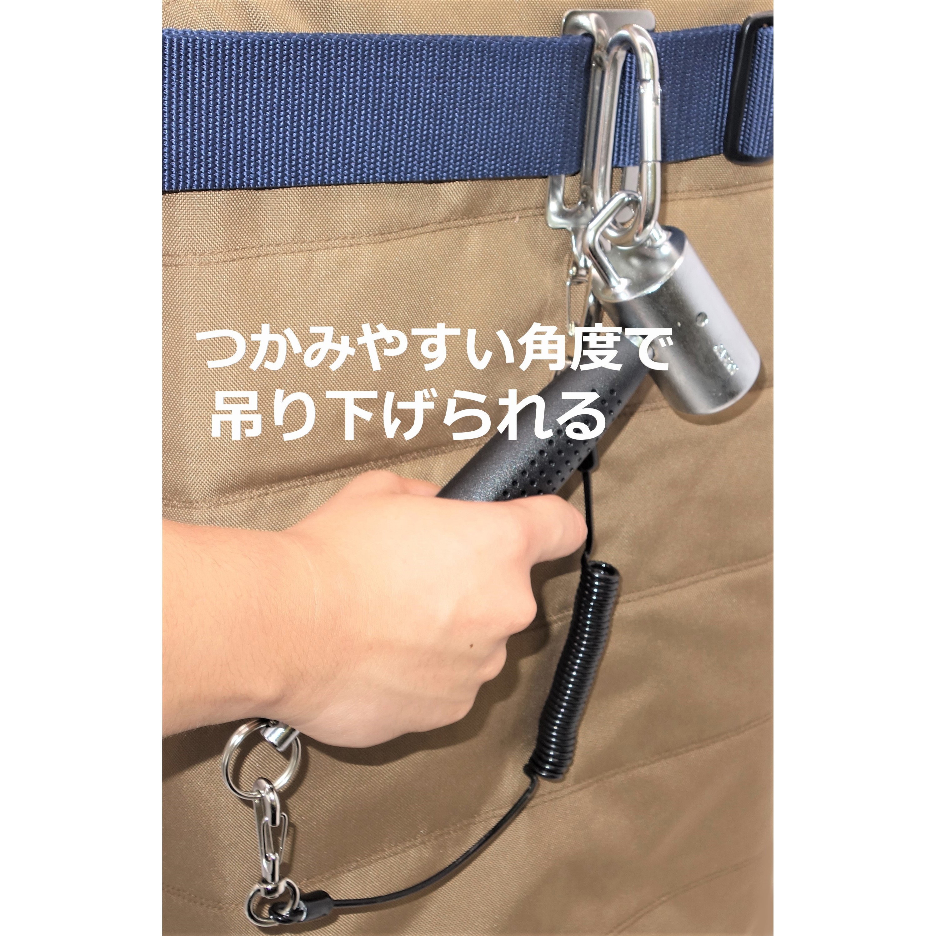 S-40 足場ハンマー ショート セーフティーリング付き KAKUI 頭径