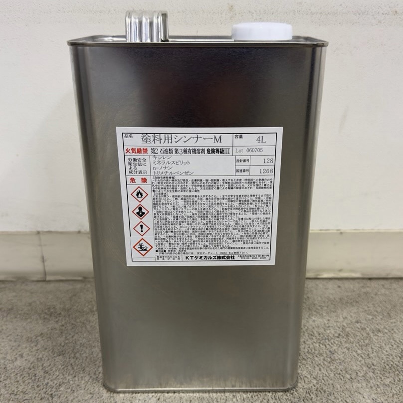 塗料用シンナーM 1缶(4L) KTケミカルズ 【通販モノタロウ】