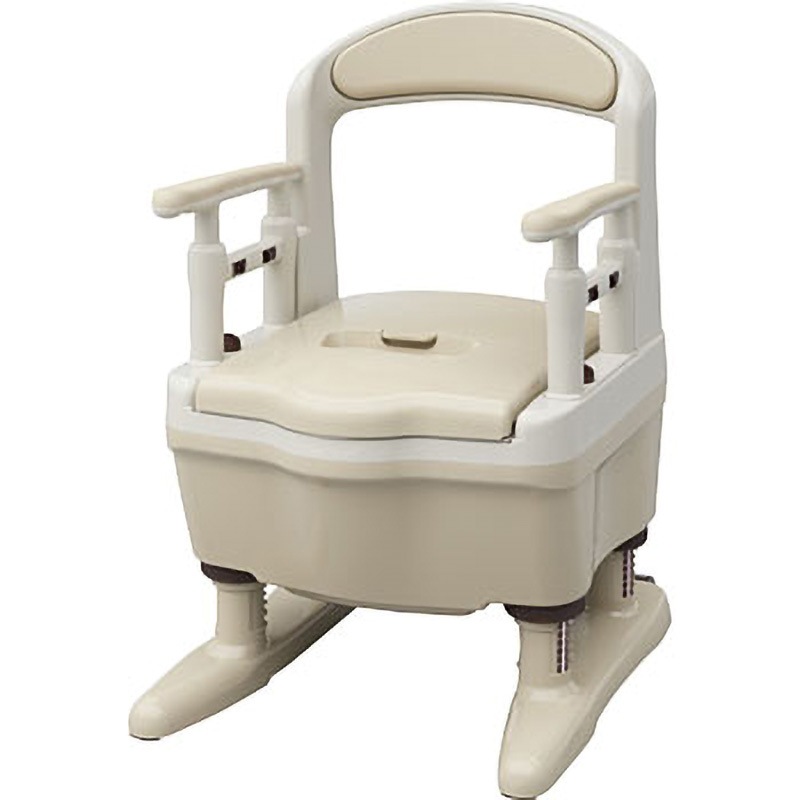 介護用ポータブルトイレ】安寿家具調トイレセレクトRはねあげ