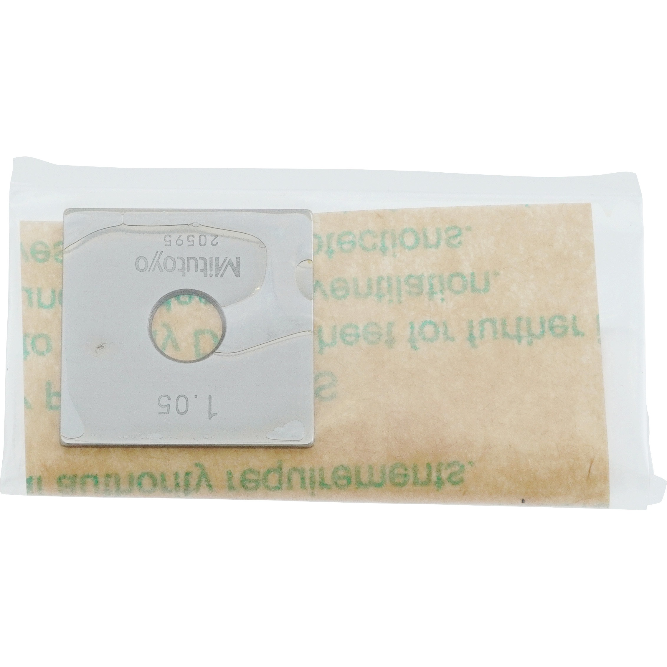 ミツトヨ　セラミックゲージブロックバラ　1.05mm 2級　メーカーJCSS校正証明書+トレサビリティ体系図付　 ( 613565-04 ) 1.05-1 鋼製ゲージブロックバラ Mitutoyo(ミツトヨ) 呼び寸法1.05mm