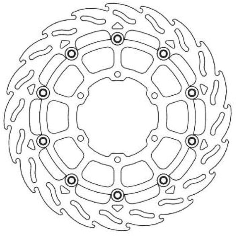 MM112286SB フレイム ステンローター Φ320 インナーBLK 1個 MOTO MASTER(モト マスター) 【通販モノタロウ】