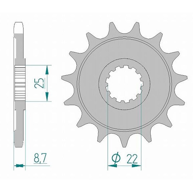 フロント スプロケット(ドライブ) AFAM(アファム) バイク用