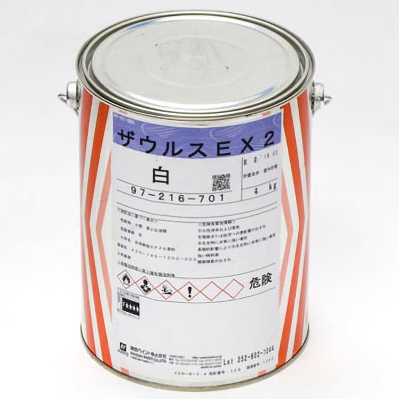 ザウルスEX2 関西ペイント 白色 1缶(4kg) - 【通販モノタロウ】