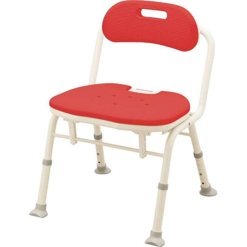 536-342 安寿 折りたたみシャワーベンチ IN-S (座面角型) Aron(アロン化成) 完成品 レッド色   536-342 17,486円