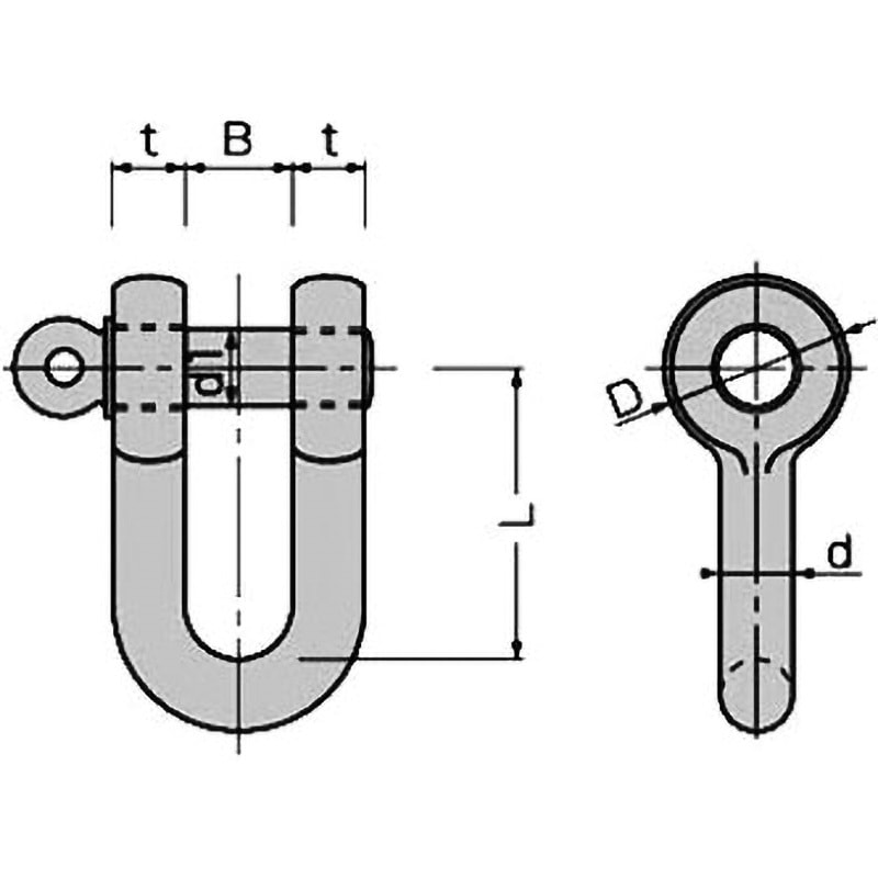 024SEA018 超強力SE型シャックル コンドーテック 荷重5tf   024SEA018